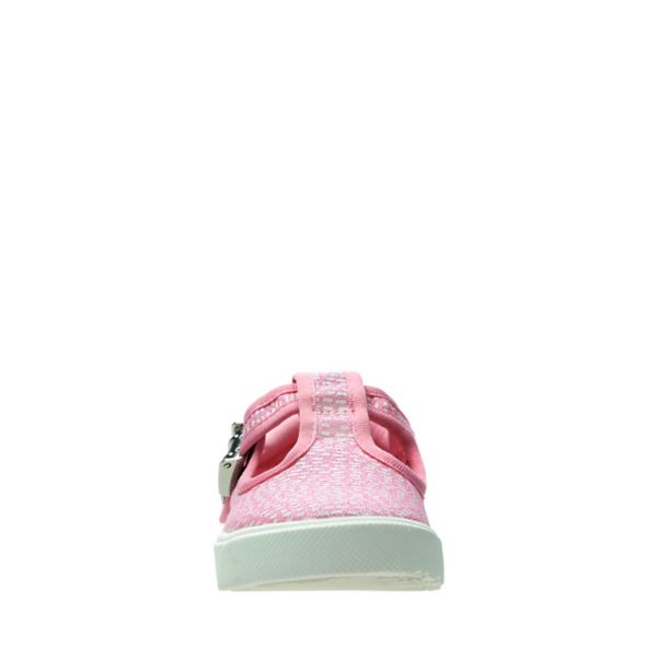 Clarks Girls City Spark Toddler Canvas Pink | CA-7240635